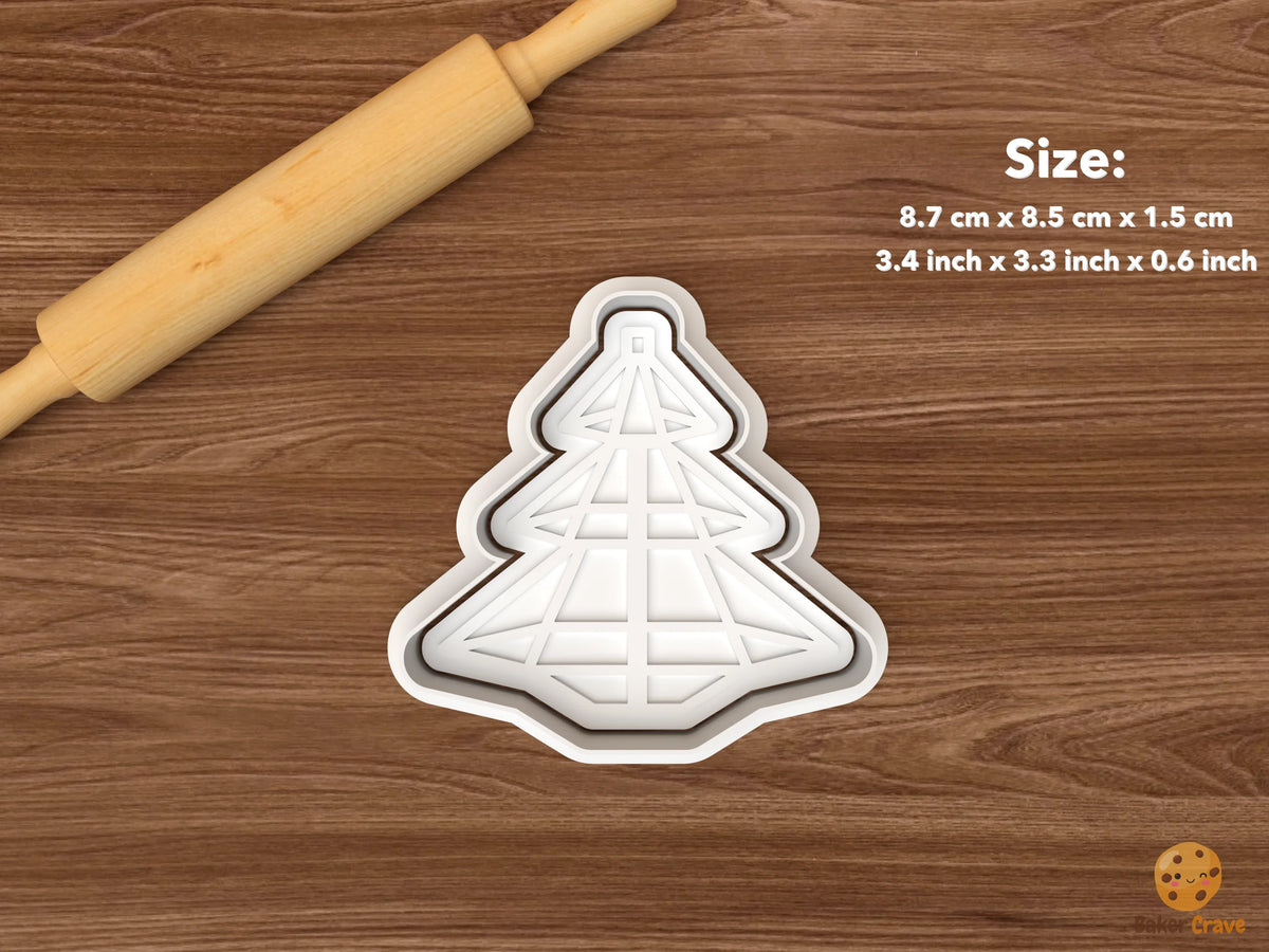 Finnish Himmeli Christmas Cookie Cutter Set STL File - single himmeli christmas tree