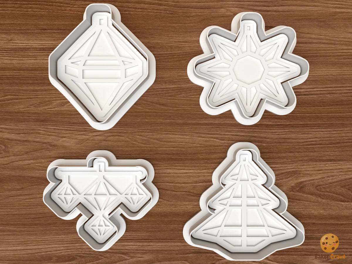 Finnish Himmeli Christmas Cookie Cutter Set STL File - 01 set main