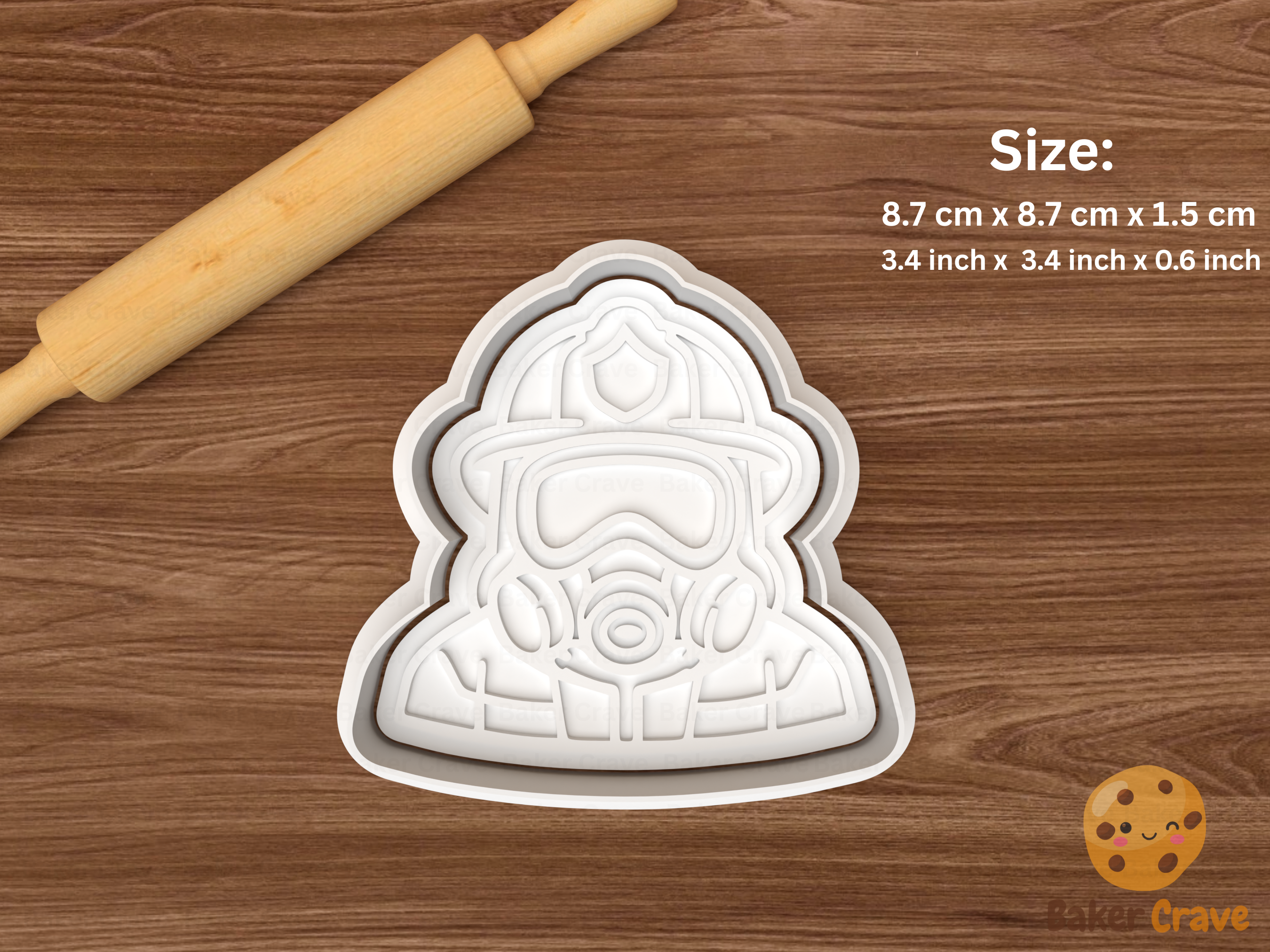 Fire Department Cookie Cutter Set STL File - fire7