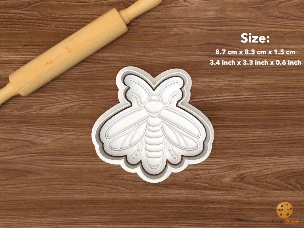 Firefly Cookie Cutter Set STL File - single front view firefly