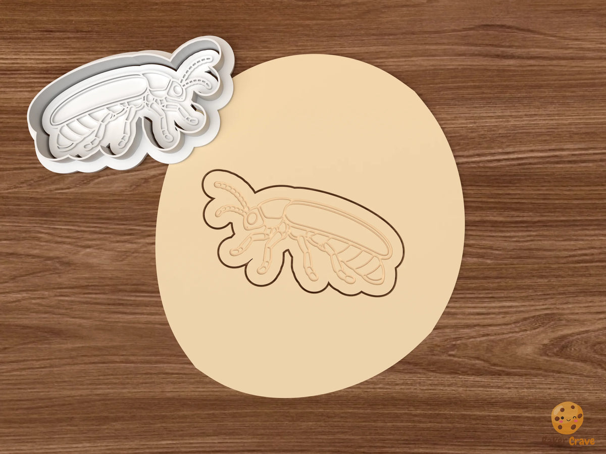 Firefly Cookie Cutter Set - dough side view firefly
