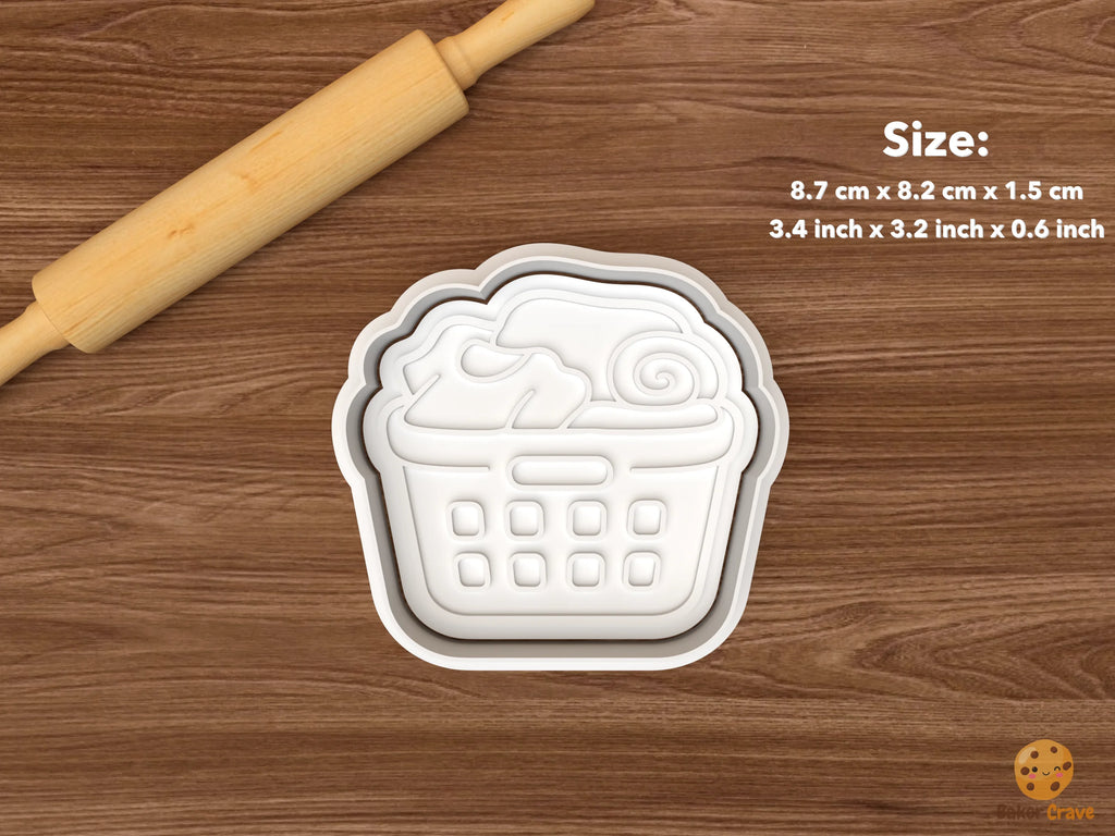 First Apartment Cookie Cutter Set STL File - single laundry basket