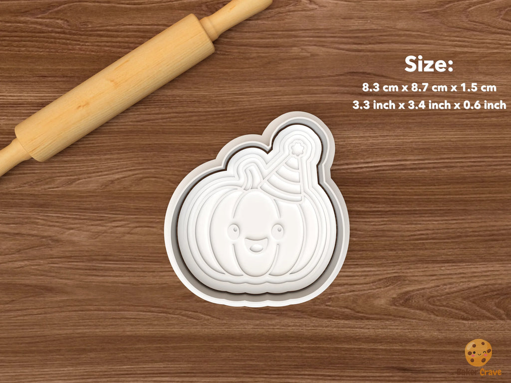 First Boo Birthday Cookie Cutter Set STL File - single party pumpkin