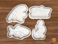 Fishing Cookie Cutter Set STL File - fishing1