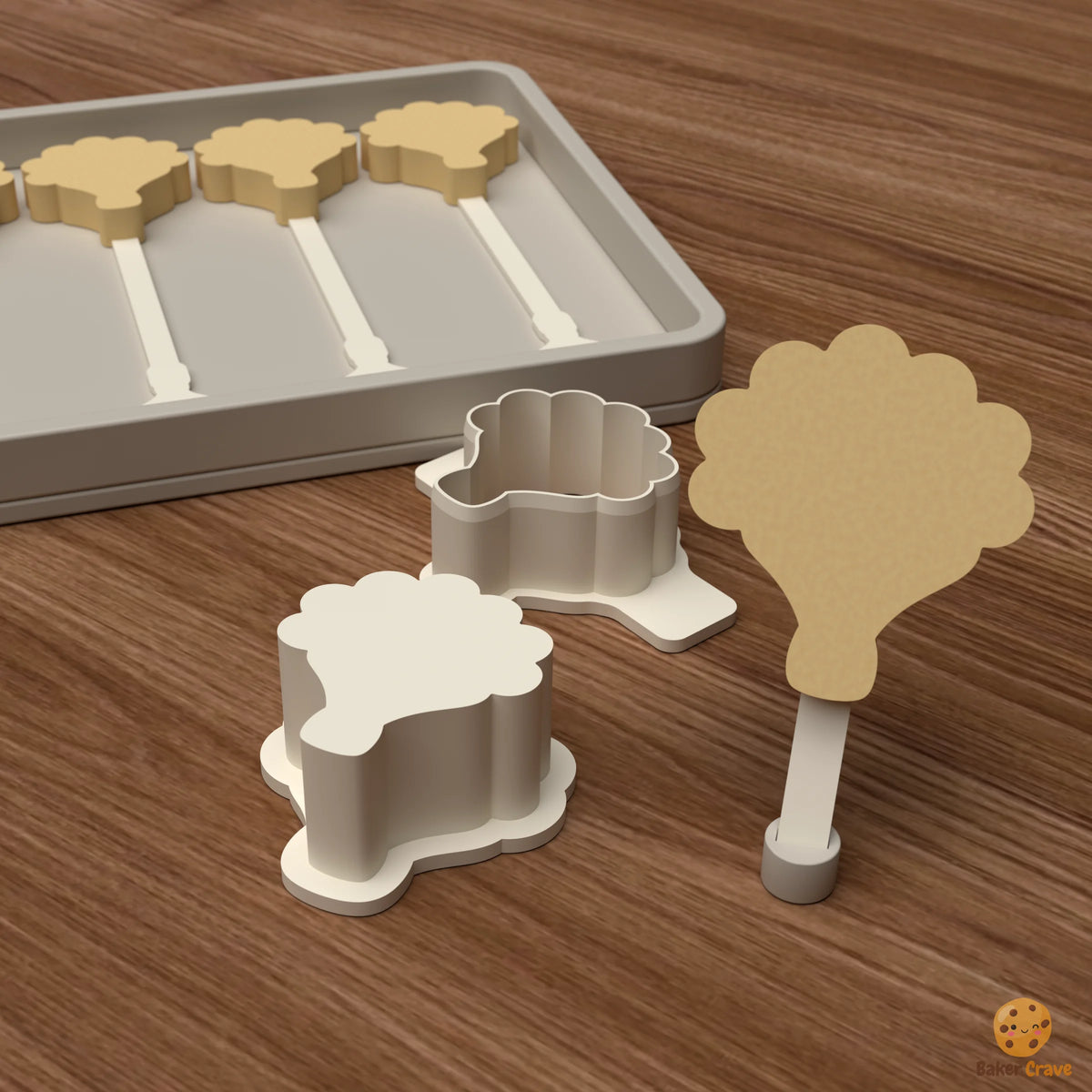 Flower Bouquet Cake Pop Mold STL File
