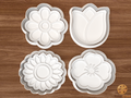 Flower Cookie Cutter Set STL File - flower1