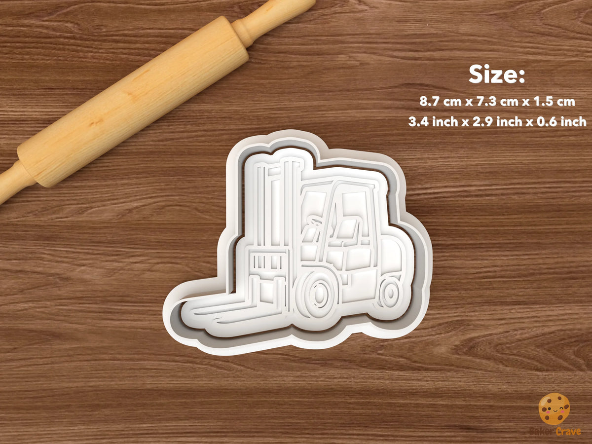 Forklift Cookie Cutter Set - single standard forklift