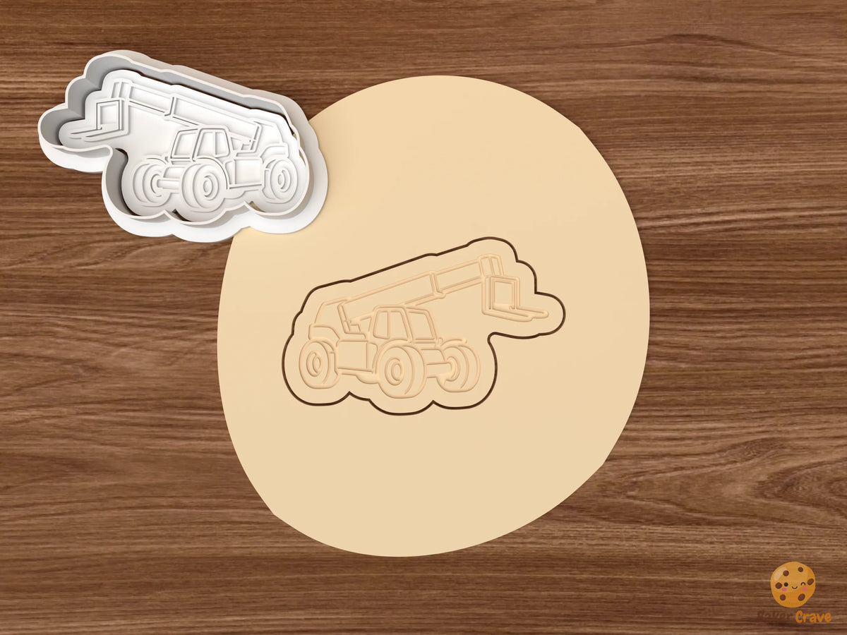 Forklift Cookie Cutter Set - dough telescopic forklift