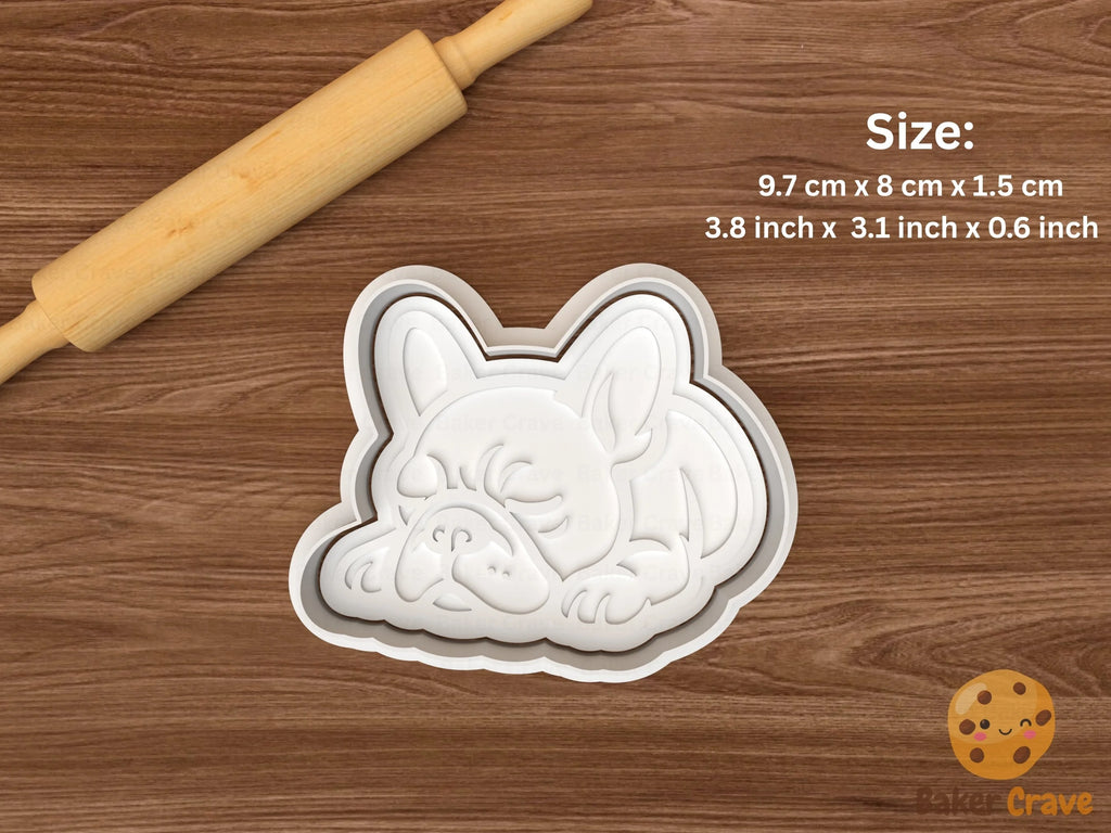 French Bulldog Cookie Cutter Set STL File - bulldog2