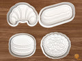 French Pastry Cookie Cutter Set STL File - 01 set main