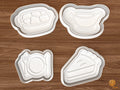 Friendsgiving Dinner Cookie Cutter Set STL File