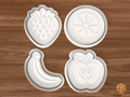 fruit Cookie Cutter Set STL File - fruit1
