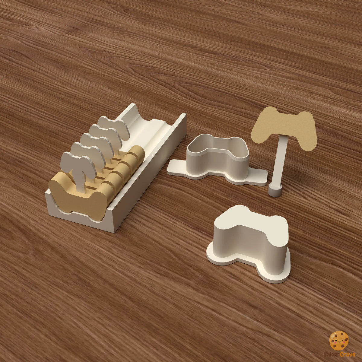 Gaming Controller Cake Pop Mold STL File