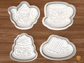 Garden Tea Bridal Shower Cookie Cutter Set STL File - 01 set main