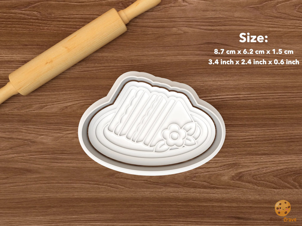 Garden Tea Bridal Shower Cookie Cutter Set STL File - single tea sandwich plate