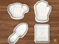 Gardening Tools Cookie Cutter Set STL File - 01 set main
