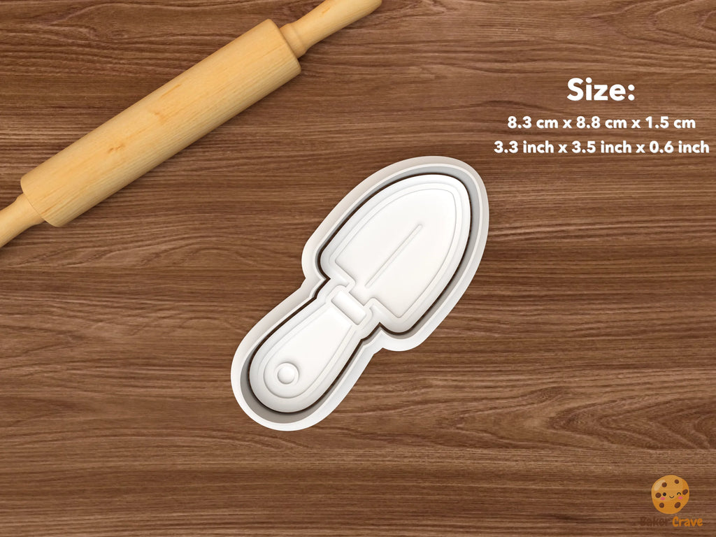 Gardening Tools Cookie Cutter Set STL File - single garden trowel