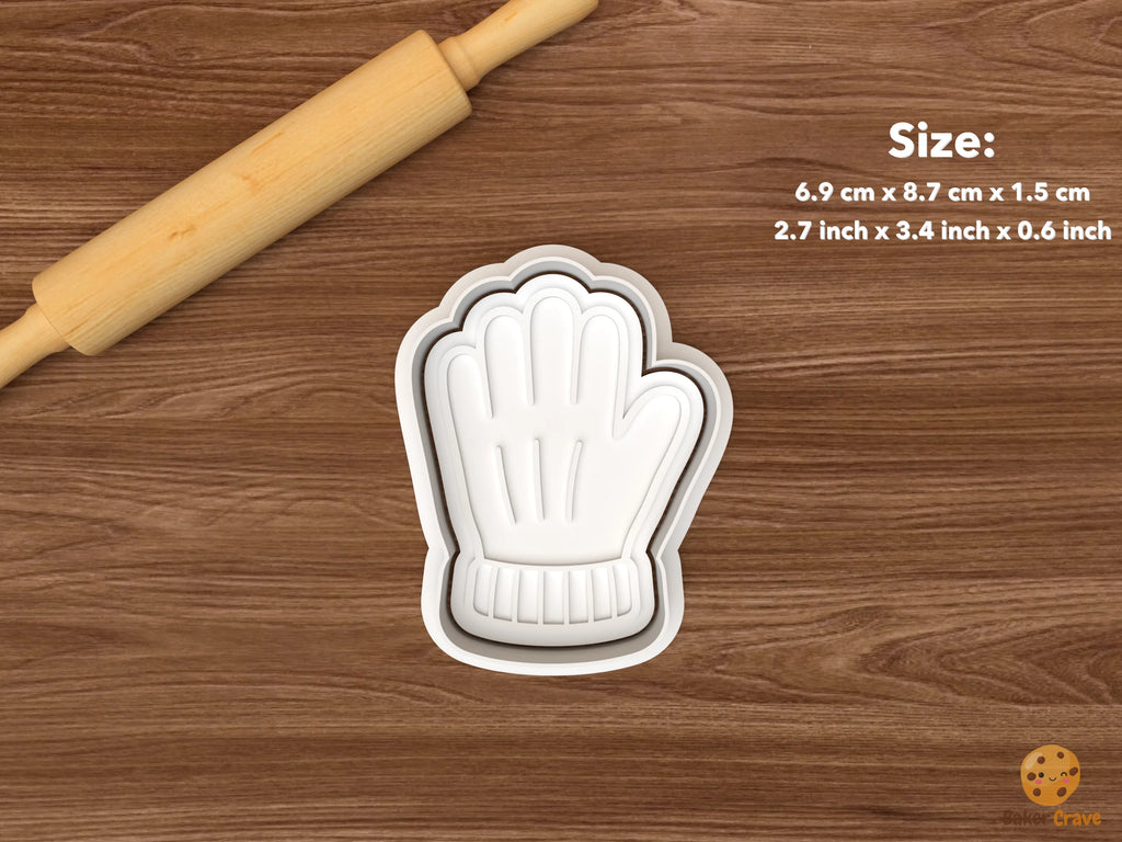 Gardening Tools Cookie Cutter Set STL File - single garden glove