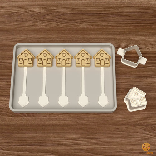 Gingerbread House Cake Pop Mold STL File