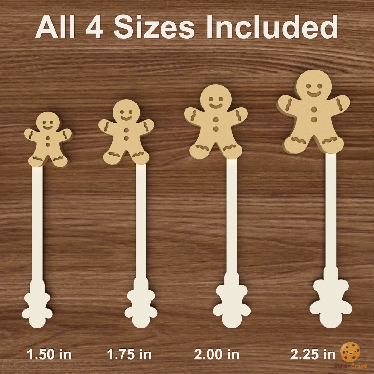 Gingerbread Man Cake Pop Mold STL File