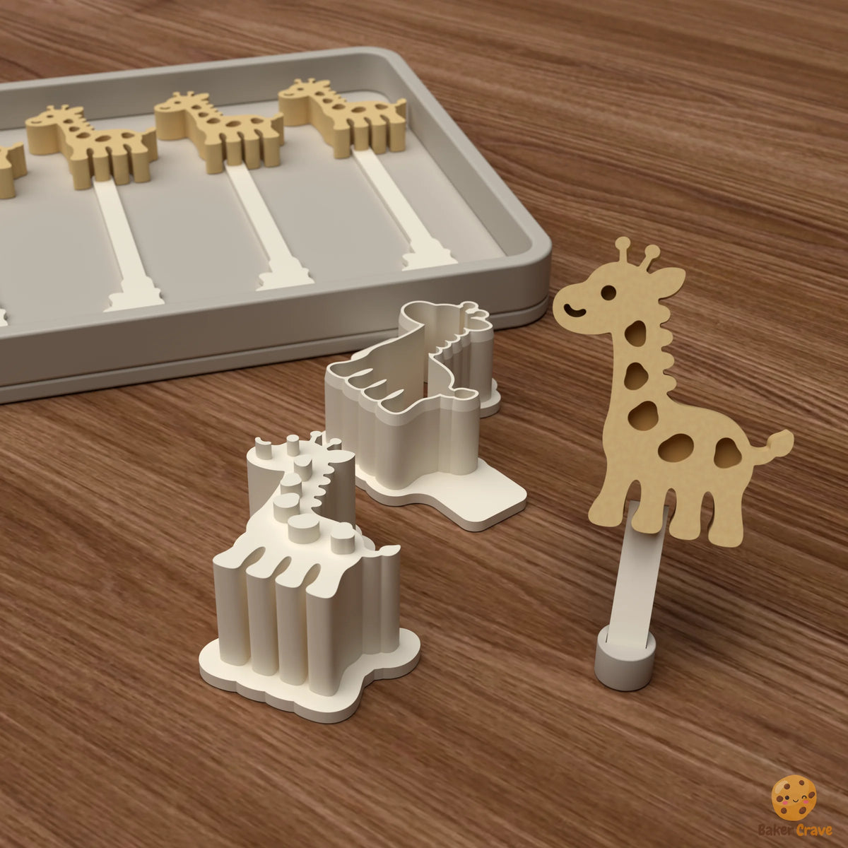 Giraffe Cake Pop Mold STL File