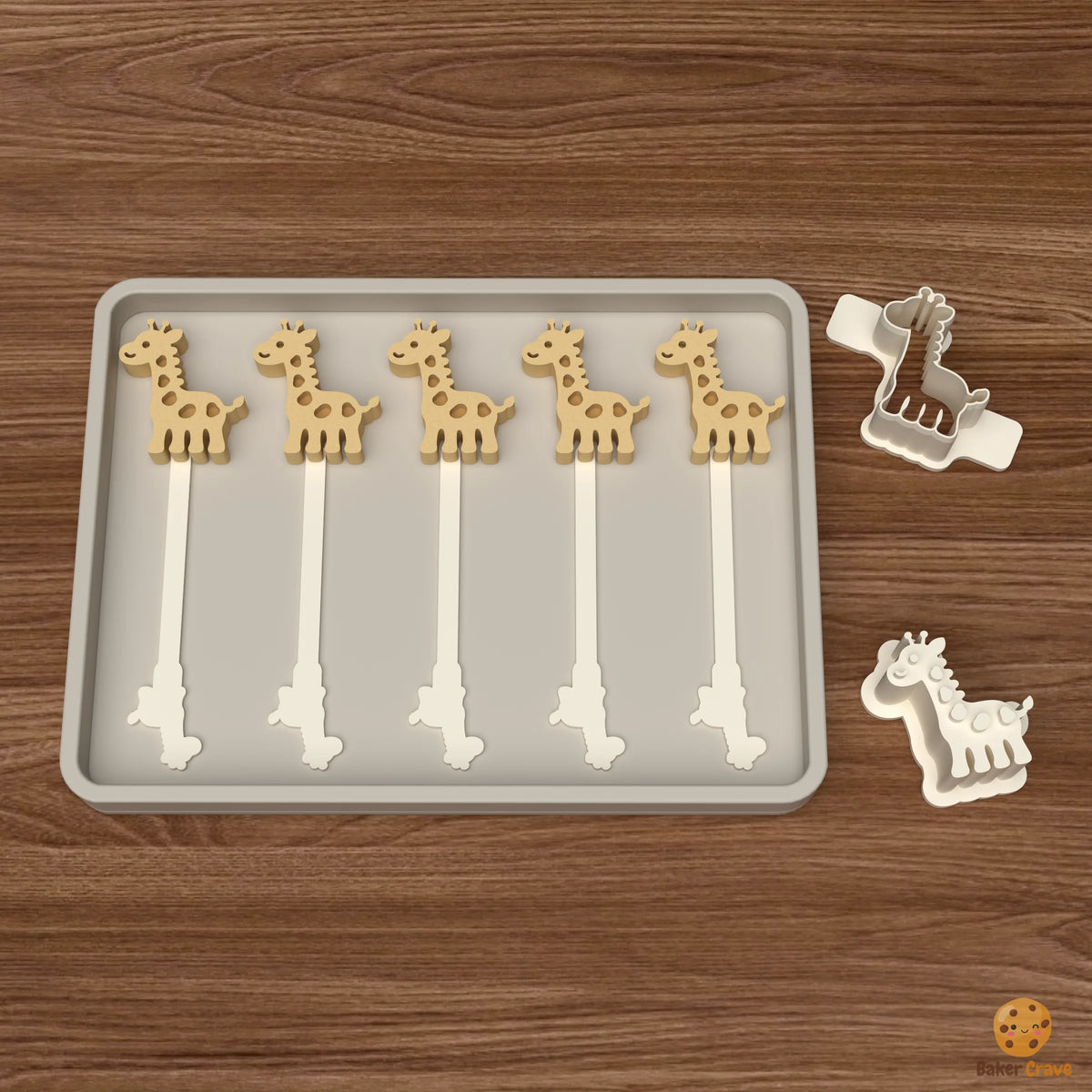 Giraffe Cake Pop Mold STL File