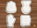 Girl Power Celebration Cookie Cutter Set STL File - 01 set main
