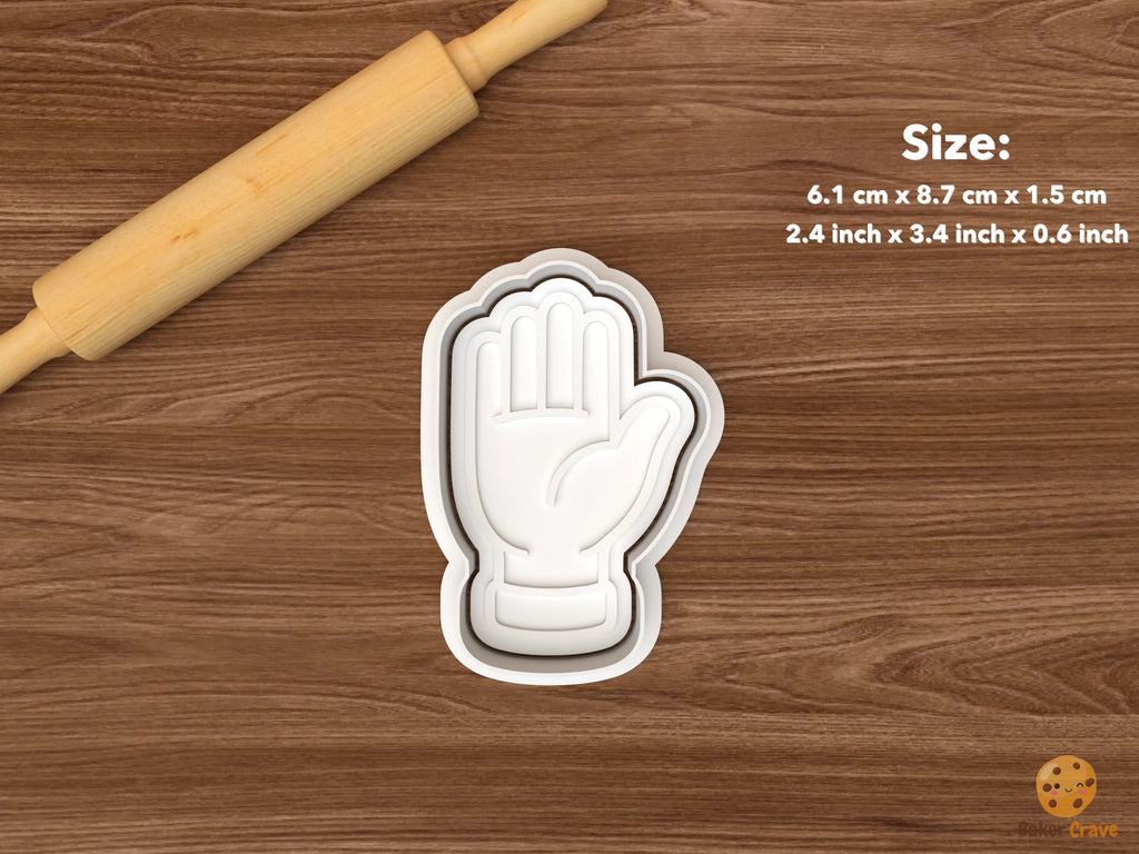 Girl Power Celebration Cookie Cutter Set STL File - single raised hand