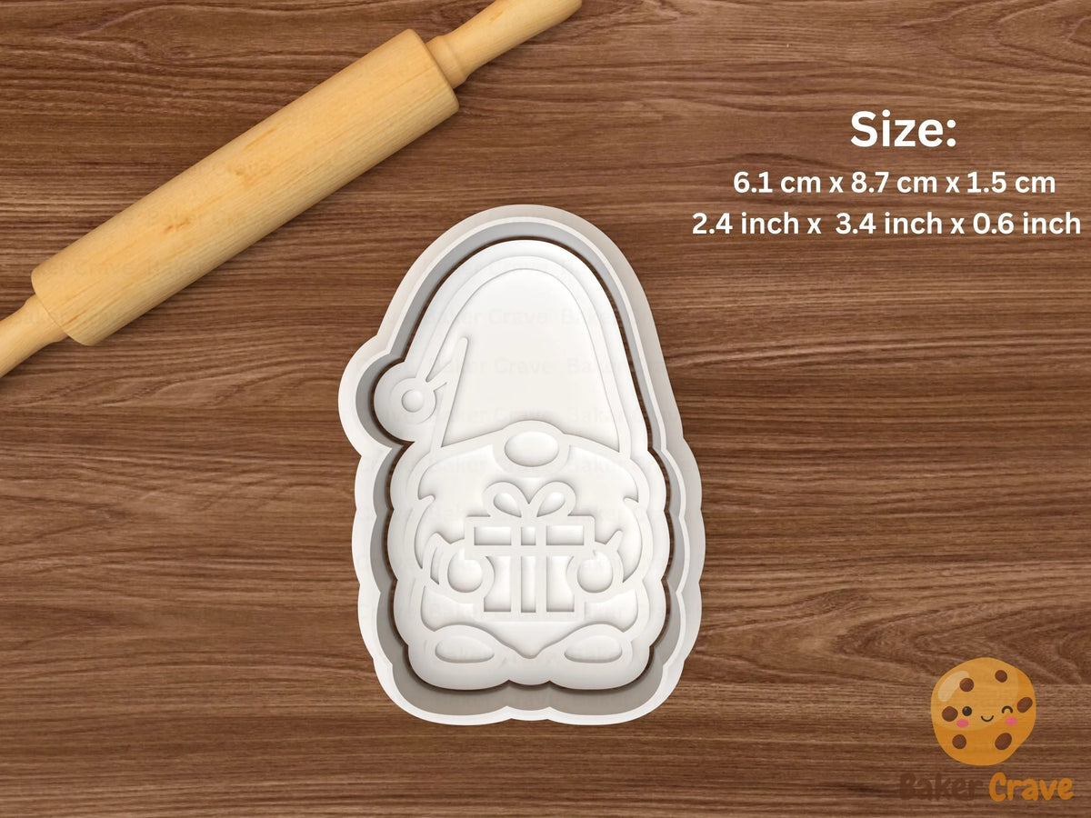 Gnomes Cookie Cutter Set STL File - gnome4