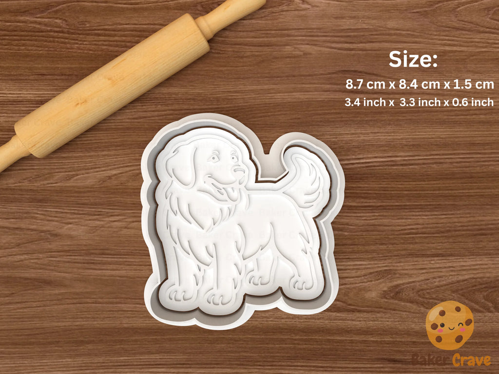 Golden Retriever Dog Cookie Cutter Set STL File - golden9