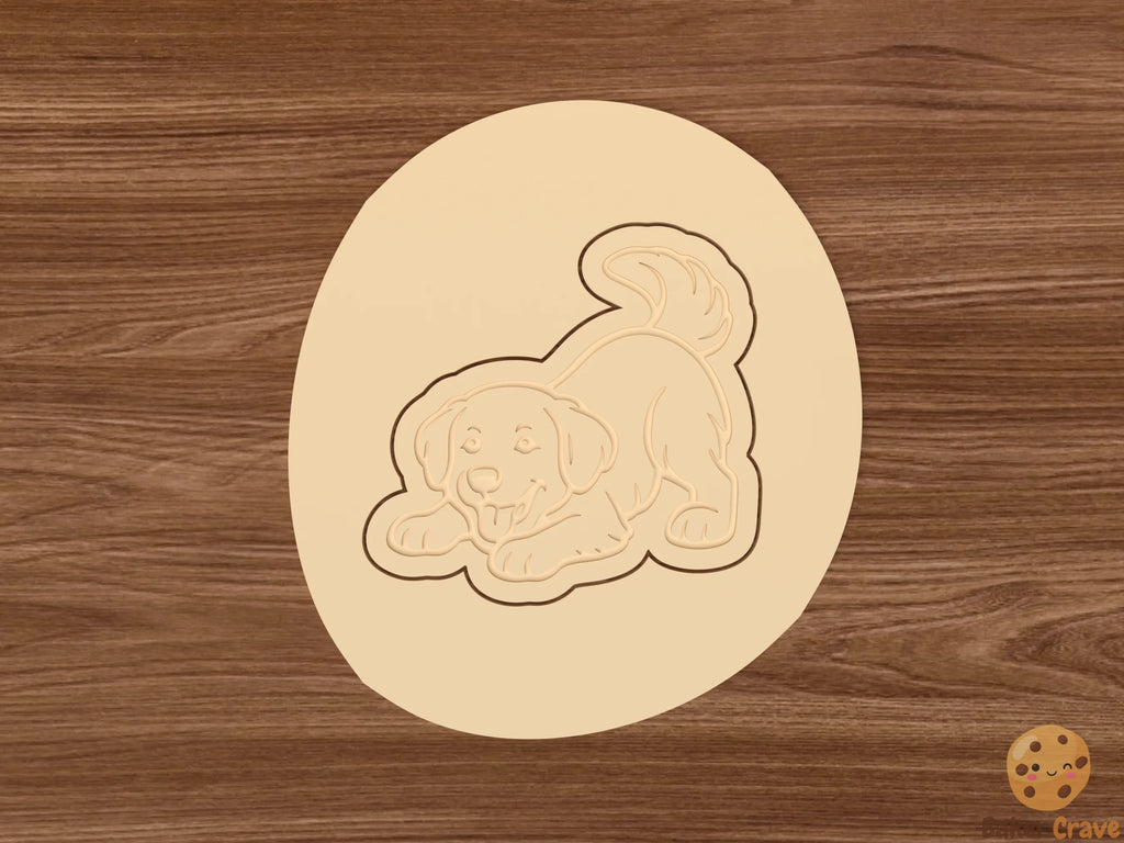 Golden Retriever Dog Cookie Cutter Set STL File - golden3