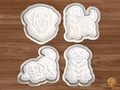 Golden Retriever Dog Cookie Cutter Set STL File - golden1