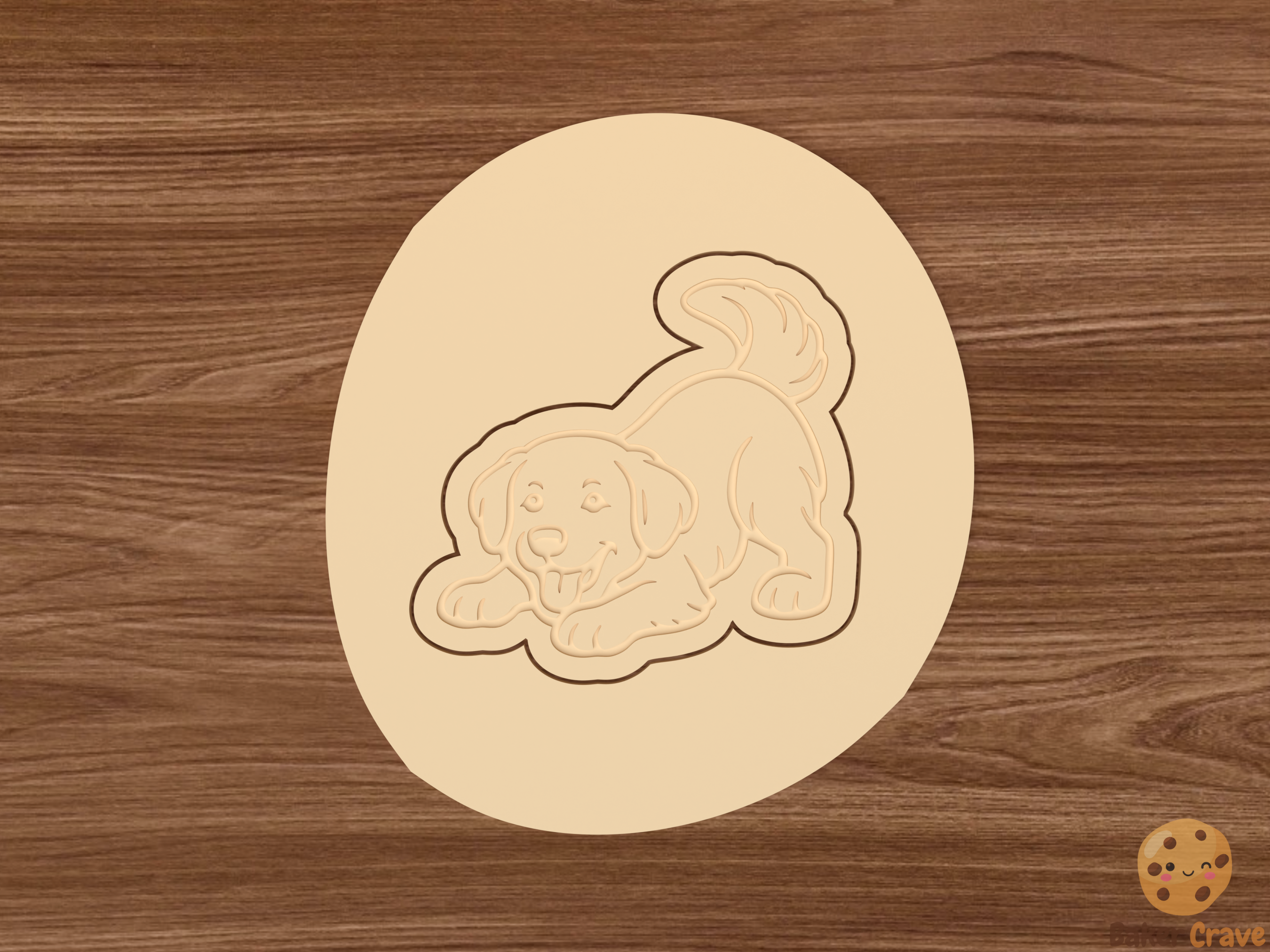Golden Retriever Dog Cookie Cutter Set STL File - golden3