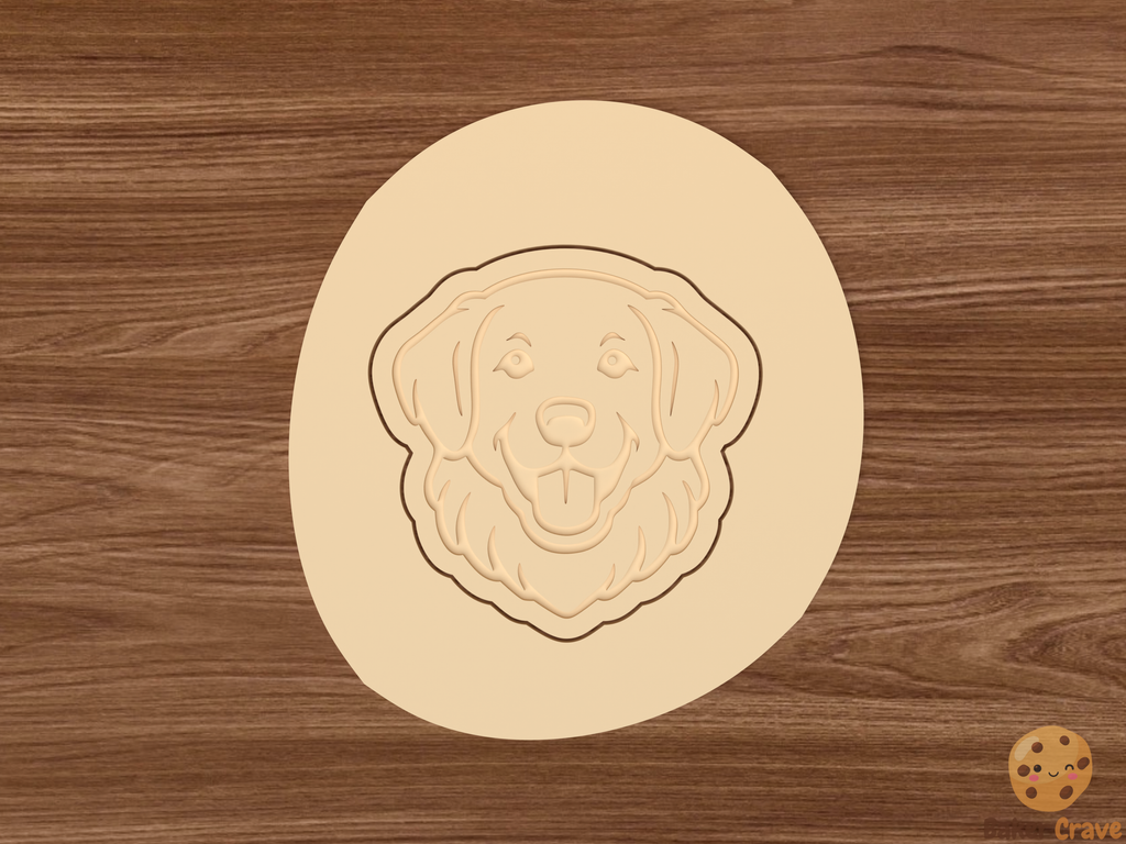 Golden Retriever Dog Cookie Cutter Set STL File - golden4