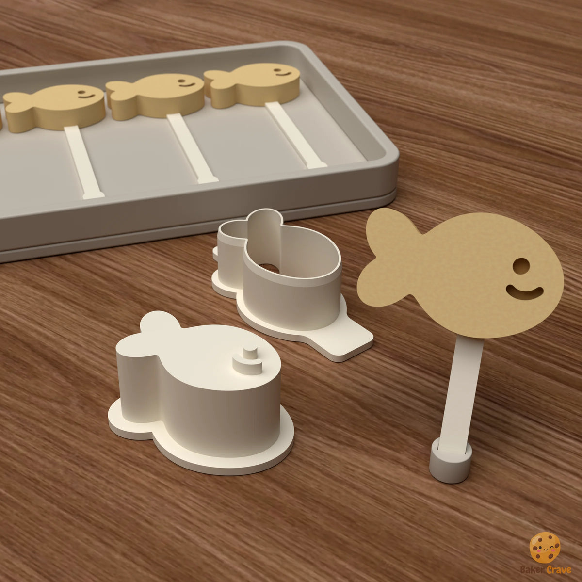 Goldfish Cake Pop Mold STL File