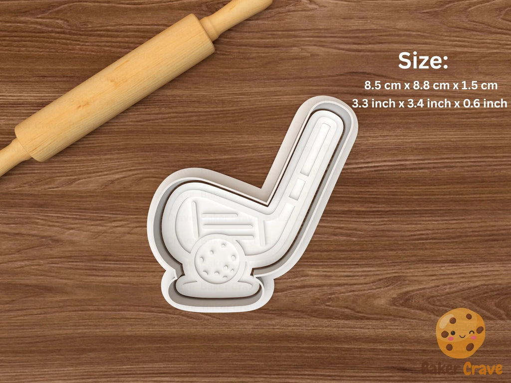 Golf Cookie Cutter Set STL File - golf4