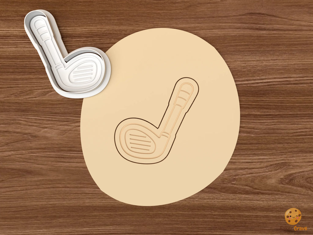 Golf First Birthday Cookie Cutter Set STL File - dough golf club