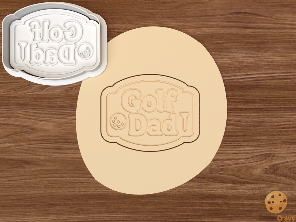 Golf Dad Cookie Cutter Set STL File - golf2