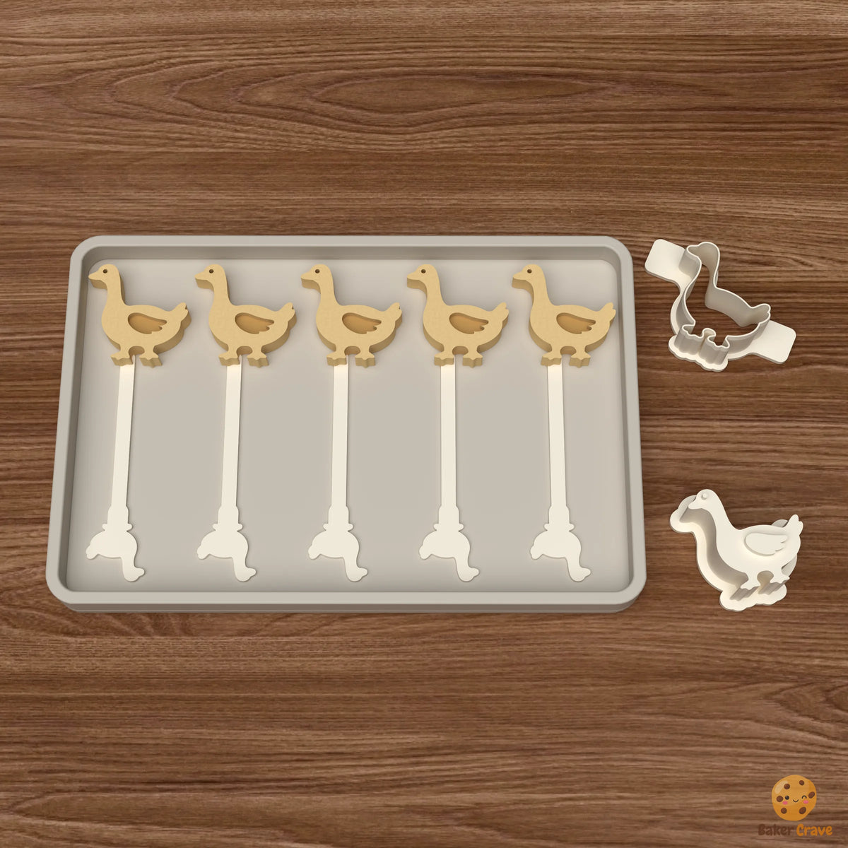 Goose Cake Pop Mold STL File