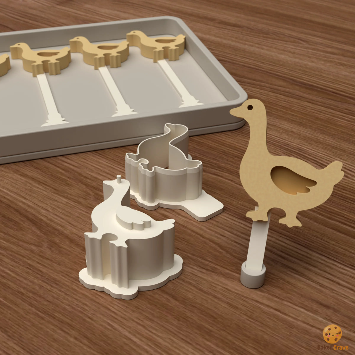 Goose Cake Pop Mold STL File