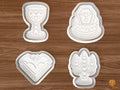 Gothic Halloween Dessert Cookie Cutter Set STL File - 01 set main
