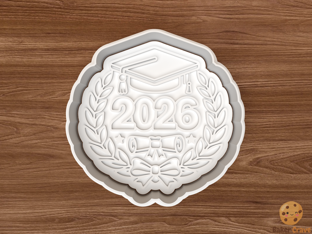 Laurel Wreath Cookie Cutter STL File - gradu1