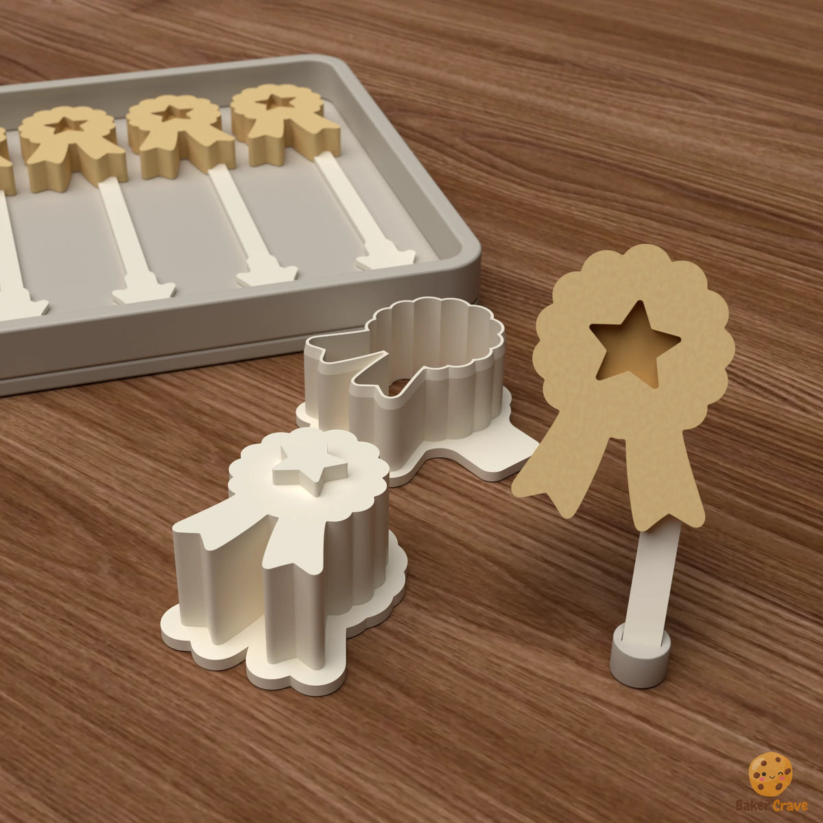 Graduation Ribbon Cake Pop Mold STL File