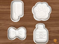 Grooming Salon Cookie Cutter Set STL File - 01 set main