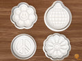 Groovy Retro Cookie Cutter Set STL File - 01 set main