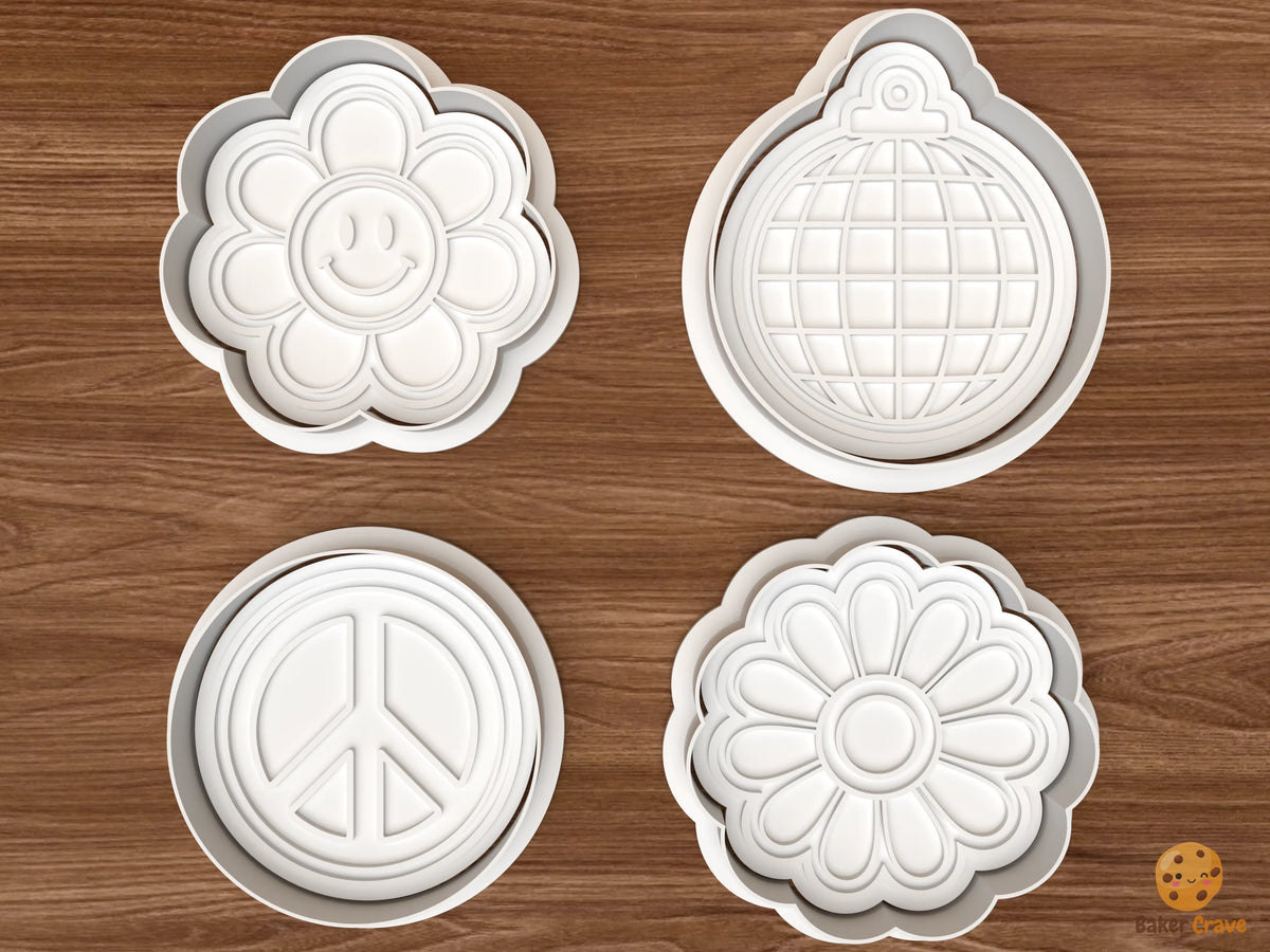 Groovy Retro Cookie Cutter Set - 01 set main