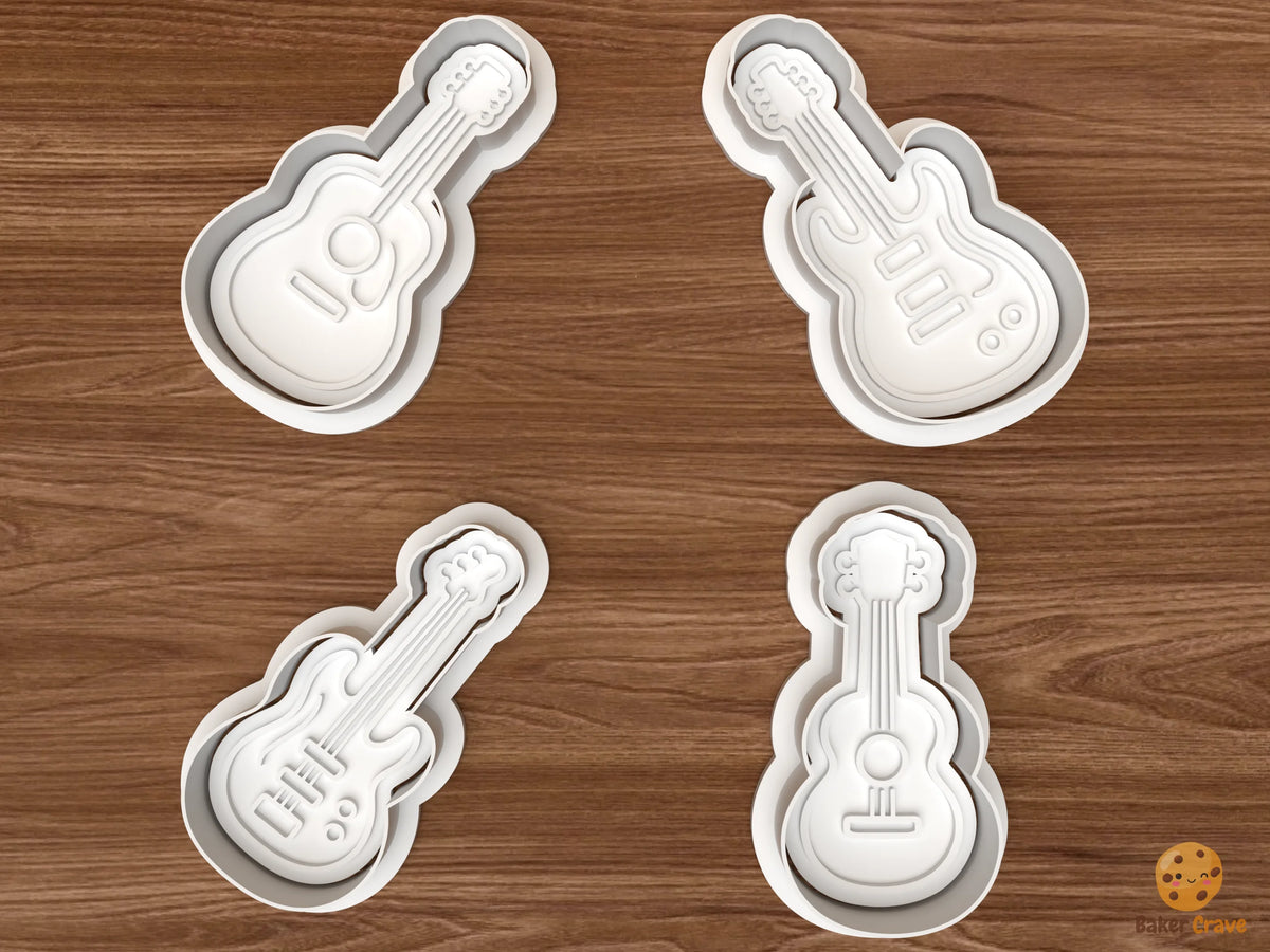 Guitars Ukulele Cookie Cutter Set