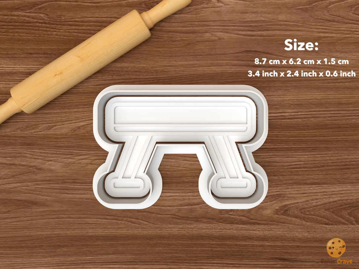 Gymnastics Cookie Cutter Set STL File - single balance beam