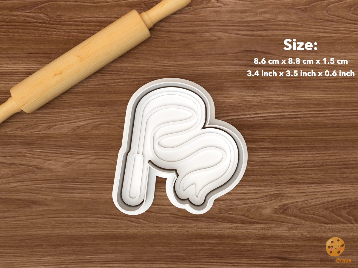 Gymnastics Cookie Cutter Set STL File - single rhythmic ribbon