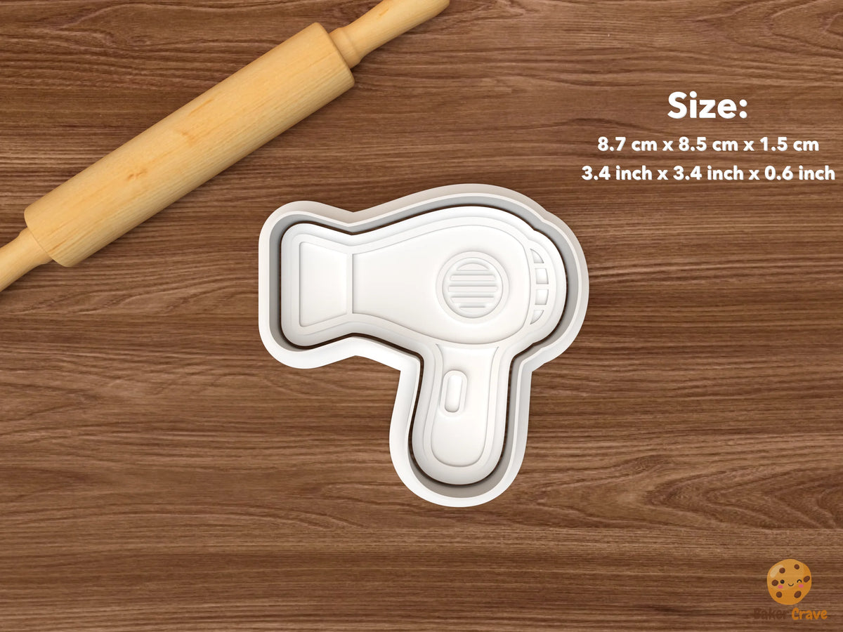 Hair Stylist Salon Cookie Cutter Set - single hair dryer
